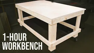 The 1-Hour Workbench / Outfeed Table // Woodworking DIY