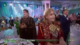 Turkmenistan's president DJing at the 2020 New Year's party