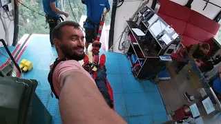 Прыжок 207 метров Скайпарк Сочи От первого лица