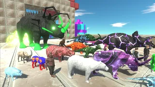 Escape from ALIEN RHINO - Escape from Monster - Animal Revolt Battle Simulator