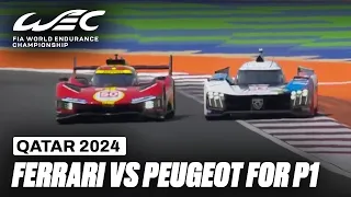 Peugeot And Ferrari Fighting For The Lead In Hypercar I Qatar Airways Qatar 1812 KM I FIA WEC