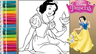 Coloring Disney's Princess Snow White😊 | Coloring Pages