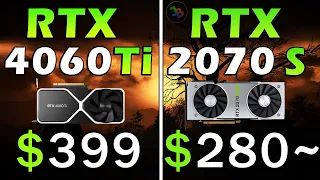 RTX 4060 Ti vs RTX 2070 Super | REAL Test in 10 Games | 1440p | Rasterization, RT, DLSS 2, DLSS 3 FG