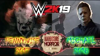 "It" Pennywise Vs Michael Myers EPIC BATTLE for the HARDCORE HORROR CHAMPIONSHIP!