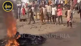 Watch!!! Residents Of Gauraka Niger State Protest on Expressway Over Abduction Of 30 Persons.