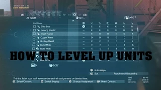 HOW TO LEVEL UP UNITS METAL GEAR SOLID 5