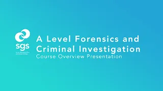 A Level Forensics and Criminal Investigation Course Overview Presentation