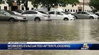 Waters receding after flash flooding in West Chester that caused evacuations