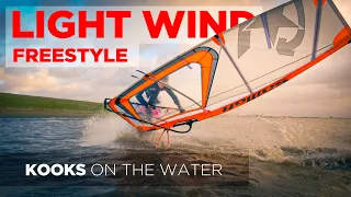 LIGHT WIND FREESTYLE session on the river! I Ivenfleth