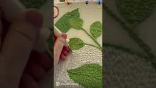 Вышиваем в технике ковровой вышивке иглой Оксфорд