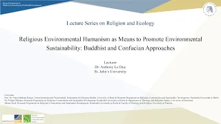 Anthony Le Duc: Religious Environmental Humanism as Means to Promote Environmental Sustainability