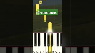 Greensleeves| Easy Piano Tutorial #pianotutorial #shorts