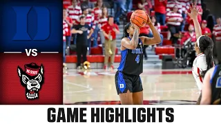 Duke vs. NC State Women's Basketball Highlights (2022-23)