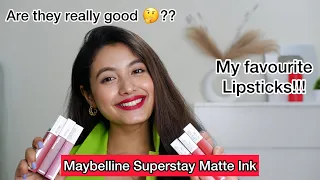 Shocking Results!| Put the Maybelline Superstay Matte Ink Lipsticks To Test | Lipstick Review|