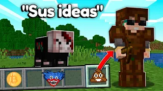 AÑADÍ las IDEAS más ESTÚPIDAS a MINECRAFT