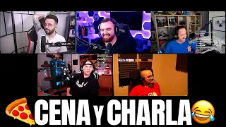 🔴 CENA y CHARLA 🍕 con Ibai, Rubius, Knekro y BarbeQ