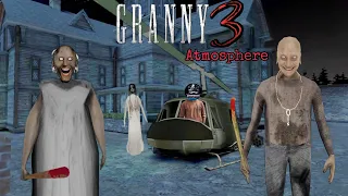 Granny 3 Atmosphere Helicopter escape full gameplay | Granny Grandpa ko bahut mara😂🤣 #shorts