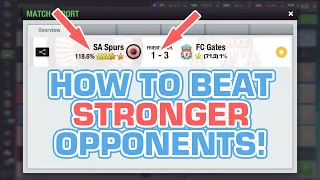 HOW TO BEAT STRONGER OPPONENTS in TOP ELEVEN 2023 | Top Eleven 2023