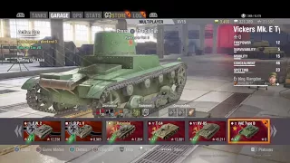 World of Tanks PS4  , CHINA  , Vickers  Mk. E Type B