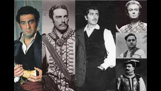 Placido Domingo vs. Franco Corelli, Mario del Monaco, James King, etc.