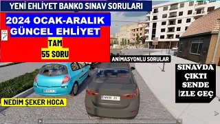 YENİ EHLİYET SINAV SORULARI 2024 OCAK-ŞUBAT ANİMASYONLU  ÇIKMIŞ  SORULARI #EHLİYET 2024-03