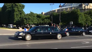 US President Barack Obama - motorcade in Paris (june 2014)