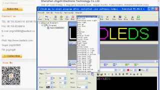 LLDP762-1696RGB 7C  led display board programming tutorial 8.0