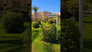Labyrinth Garden near Beach 🌵 @ Jaz AquaViva Hotel Makadi Bay Egypt € #jazaquaviva #fun #shorts