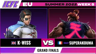 K-Wiss (Hwoarang) vs. Super Akouma (Akuma) Grand Finals - ICFC EU Tekken 7 Summer 2022 Week 5