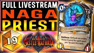 ⭐ NAGA PRIES STREAM! Murder at Castle Nathria - Hearthstone