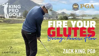 How to FIRE YOUR GLUTES in your golf swing | Golf Instruction | King Pro Golf Coaching