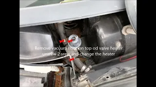 Mercedes 190 valve heater change