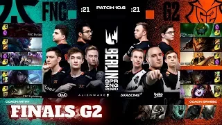Fnatic vs G2 Esports - Game 2 | Grand Finals PlayOffs S10 LEC Spring 2020 | FNC vs G2 G2