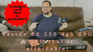 Yeston RX 550 4gb Un-boxing