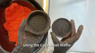Using Cada Molds 3D Printed bath bomb mold tutorial for Small Waffle, Sunflower and Awareness Ribbon
