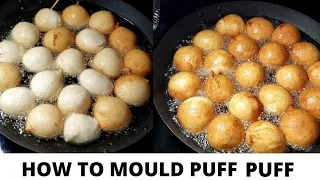 How to mould puff puff batter with hand | How to make perfect round puff-puff