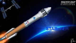 Atlas V Boeing Starliner OFT-2 Launch To The International Space Station in Spaceflight Simulator