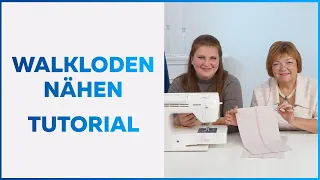 Walkloden ohne Coverstich Maschine nähen. Tutorial ( Archiv)