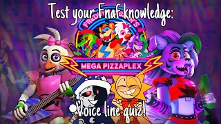 GUESS THE FNAF CHARACTER BY VOICELINES! FNAF Voice line quiz #3