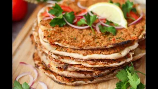 Lahmacun / Turkish pizza /  لحم بعجين