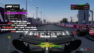 F1 23 Cheat Hack [Saudi Arabia Race P1] [Grip,Tyre Wear,Engine Power, DRS Unlimited]