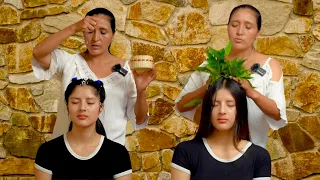 Masaje y Susurros ASMR de Doña Esperanza, juego de cabello y limpia energética para relajar y dormir
