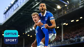 SCENES: Goodison Park ROCKING after Everton BEAT Liverpool putting a dent in their title charge