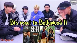 BTS reaction to Bolywood song 🔥Suit suit 💥Bangtan bomb @190818