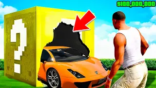 COCHES MILLONARIOS de LUCKY BLOCKS en GTA 5 ! (Mods)