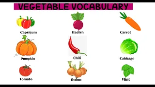 20+ Vegetables Vocabulary | Learn English with pictures