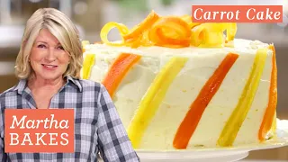 Martha Stewart's Carrot-Ginger Cake with Cream-Cheese Frosting | Martha Bakes | Martha Stewart