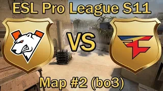 КРУТОЙ МИРАЖ от ФЕЙЗ и ВП | Virtus Pro vs Faze Clan Map #2 bo3 Mirage | ESL PRO LEAGUE 11