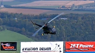 BELL-222 AIRWOLF GIANT SCALE MODEL TURBINE HELICOPTER FLIGHT DEMO / JetPower Messe 2014