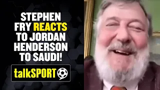 Comedy legend Stephen Fry reacts to Jordan Henderson's controversial Saudi move!